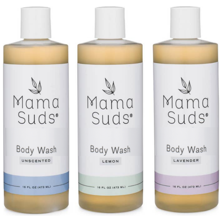 Body Wash | Pure Castile Soap | No Residue | No Synthetics | Lemon | Lavender | Unscented | Sensitive Skin Safe | MamaSuds