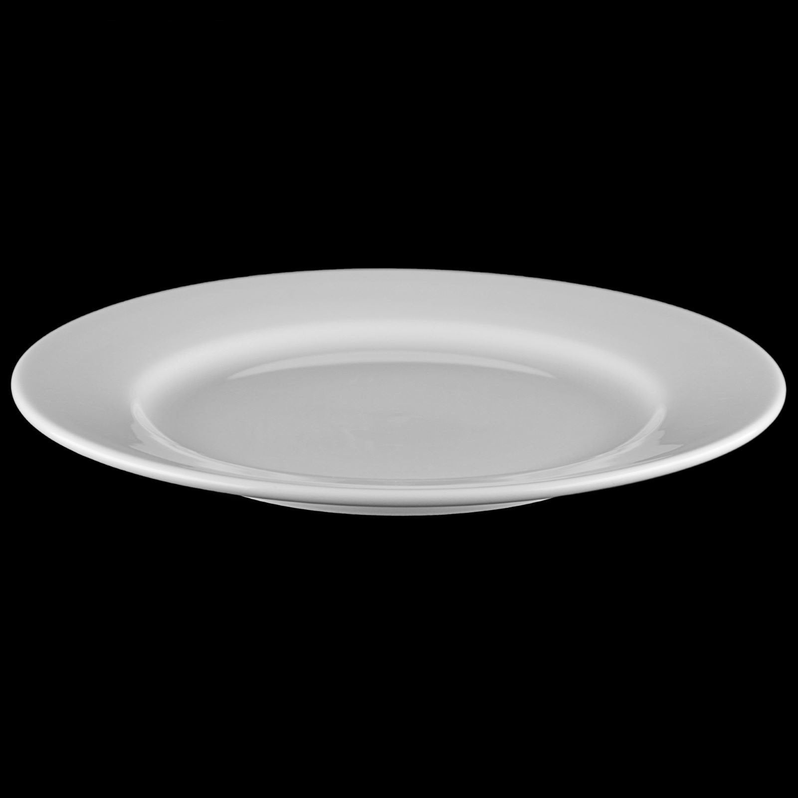 White Fine Porcelain Dessert Plate | 7" | Rolled Rim | Made in England | Wilmax