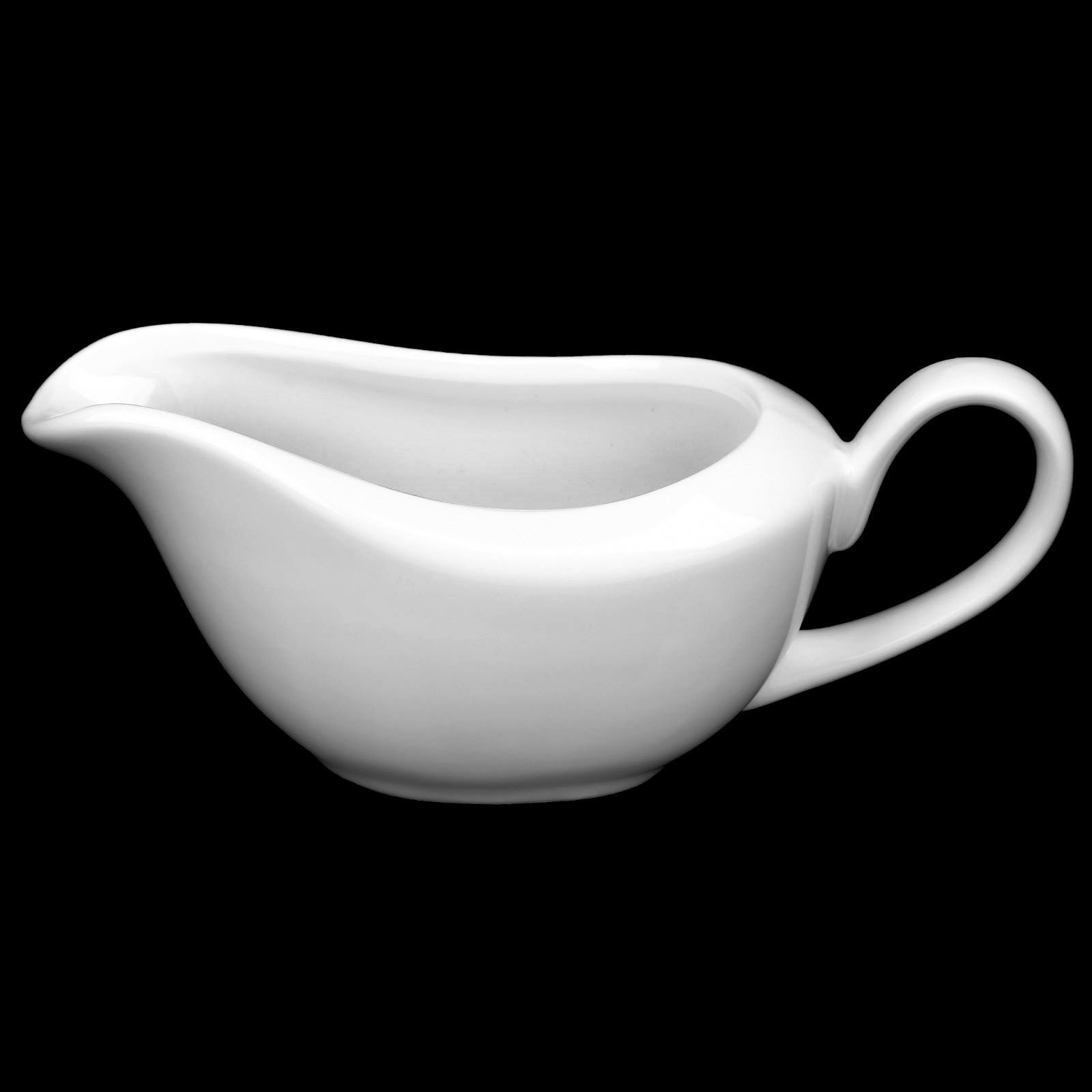 White Fine Porcelain Sauce Boat | 3 Oz | Julia Collection | Made in England | Wilmax