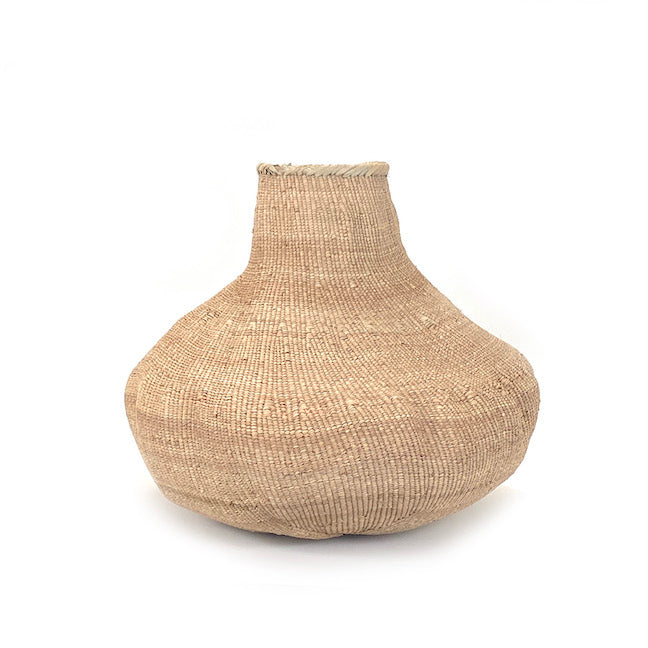 Garlic Tonga Sculptural Basket | Handwoven Ilala Palm | Ndebele Tribe | Zimbabwe | Mbare | 5 Sizes