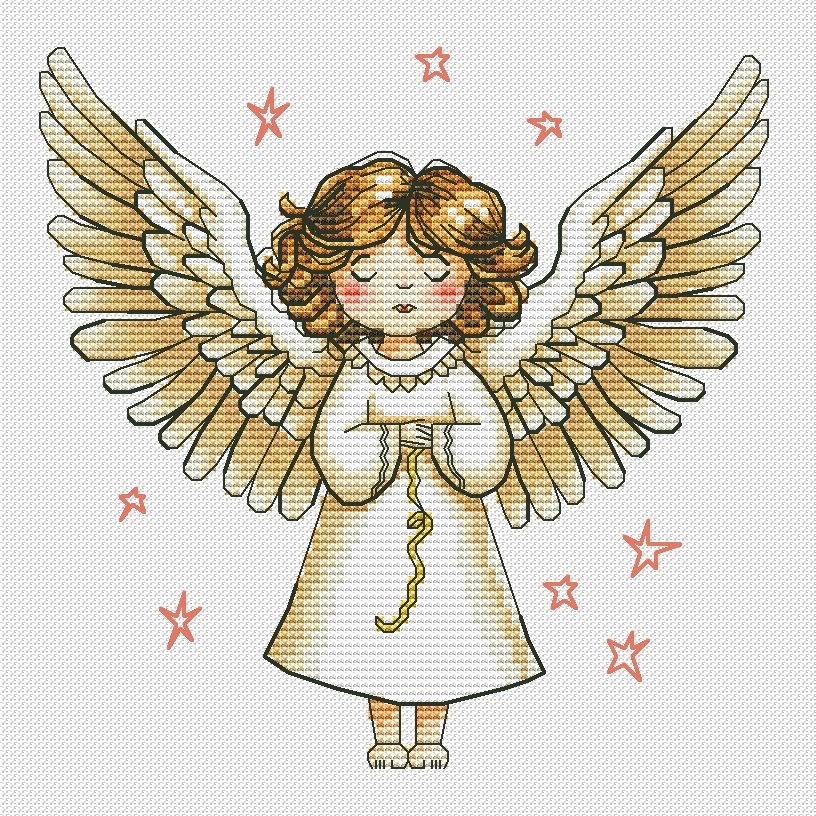 Christmas Angel - PDF Cross Stitch Pattern