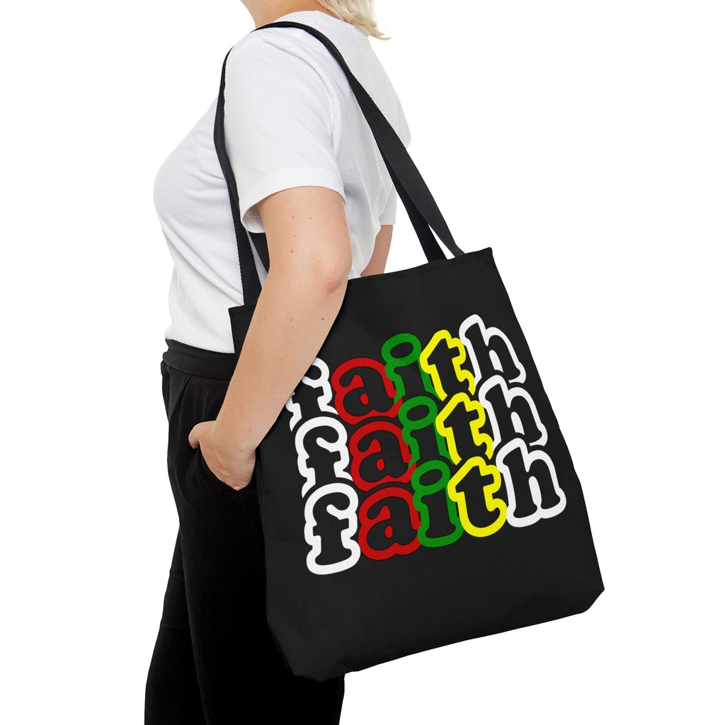 Large Tote Bag Faith Christian Inspiration Biblical Motivation Print