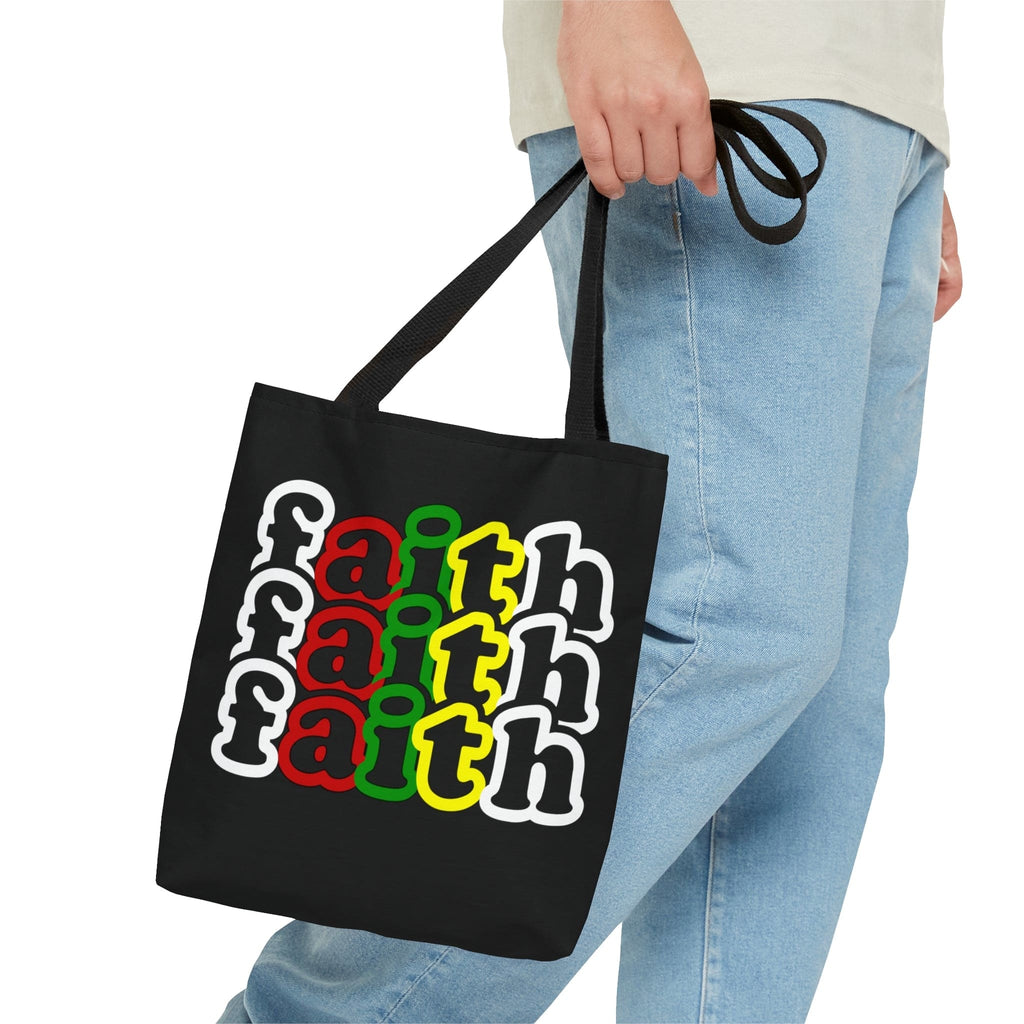 Large Tote Bag Faith Christian Inspiration Biblical Motivation Print