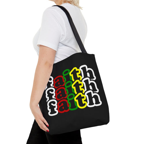 "Faith" Biblical Motivation Tote Bag | Christian Inspiration Print | S/M/L