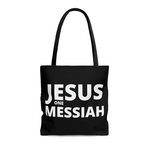 Canvas Tote Bag — Jesus, One Messiah | Christian Inspiration