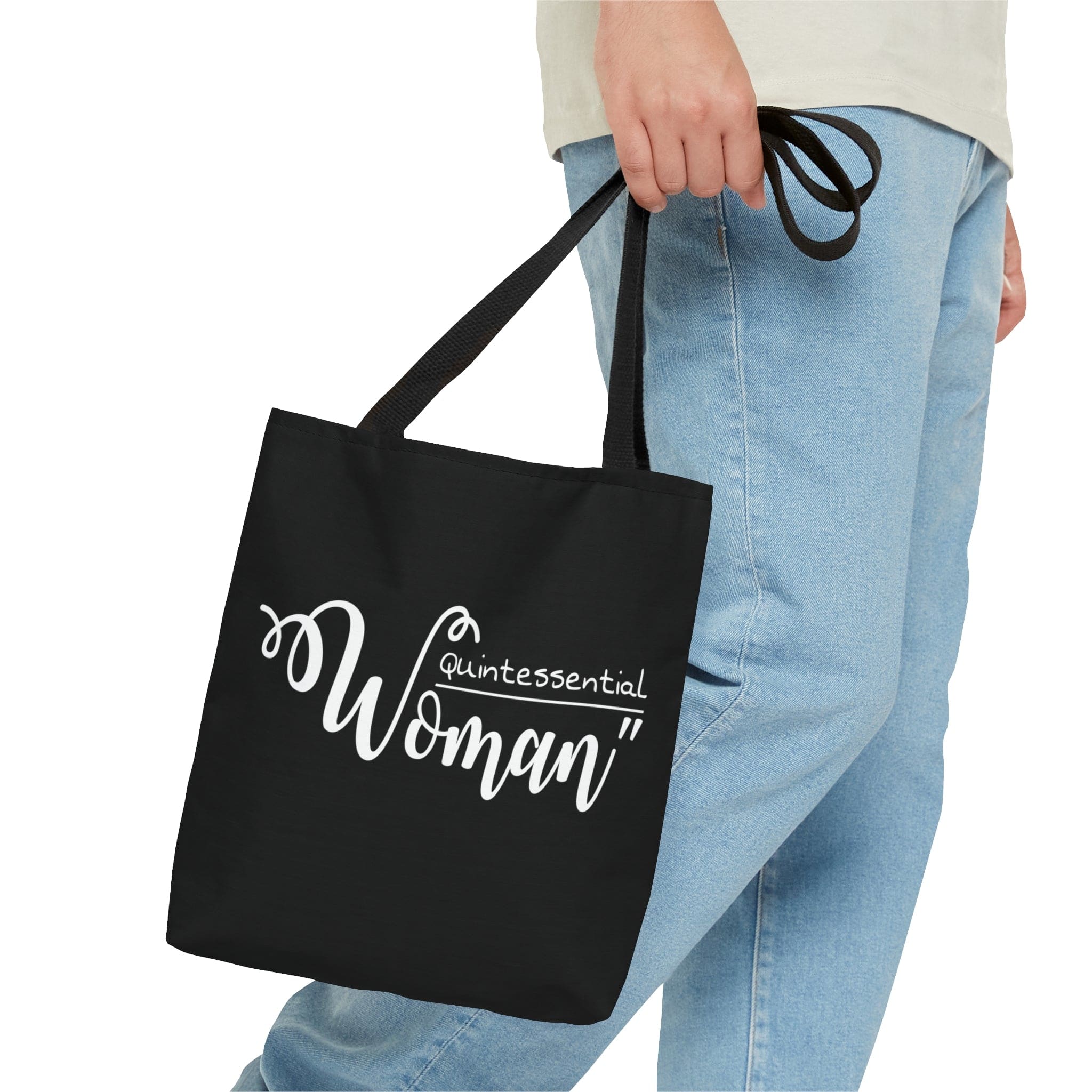 Large Tote Bag Quintessential Woman Inspirational Affirmation