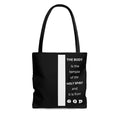 Large Tote Bag the Body is the Temple of the Holy Spirit - Scripture