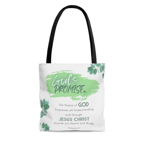 Large Tote Bag - the Peace of God Surpasses All Understanding - Word