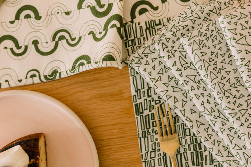 Basilone Napkins in Cereus | Pair of 2 | 55% Linen 45% Cotton | Belgian Yarns | Made in USA | Powered by People