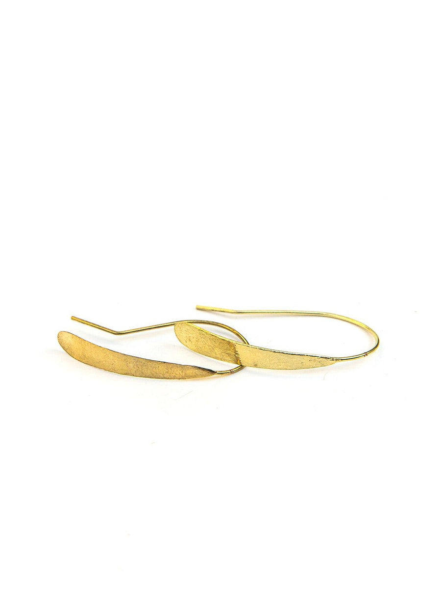 Faux Hoop Earrings – Lightweight Fair Trade | Brass or Silver