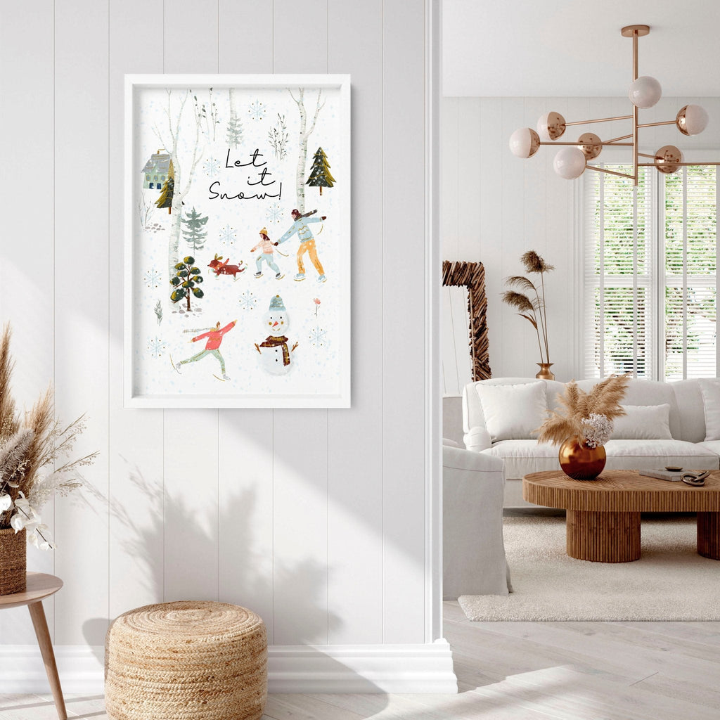 Christmas decor indoor wall art print