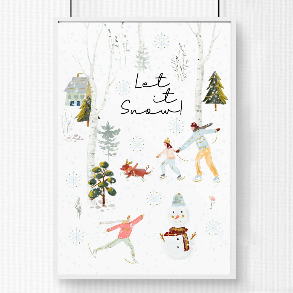 Christmas decor indoor wall art print