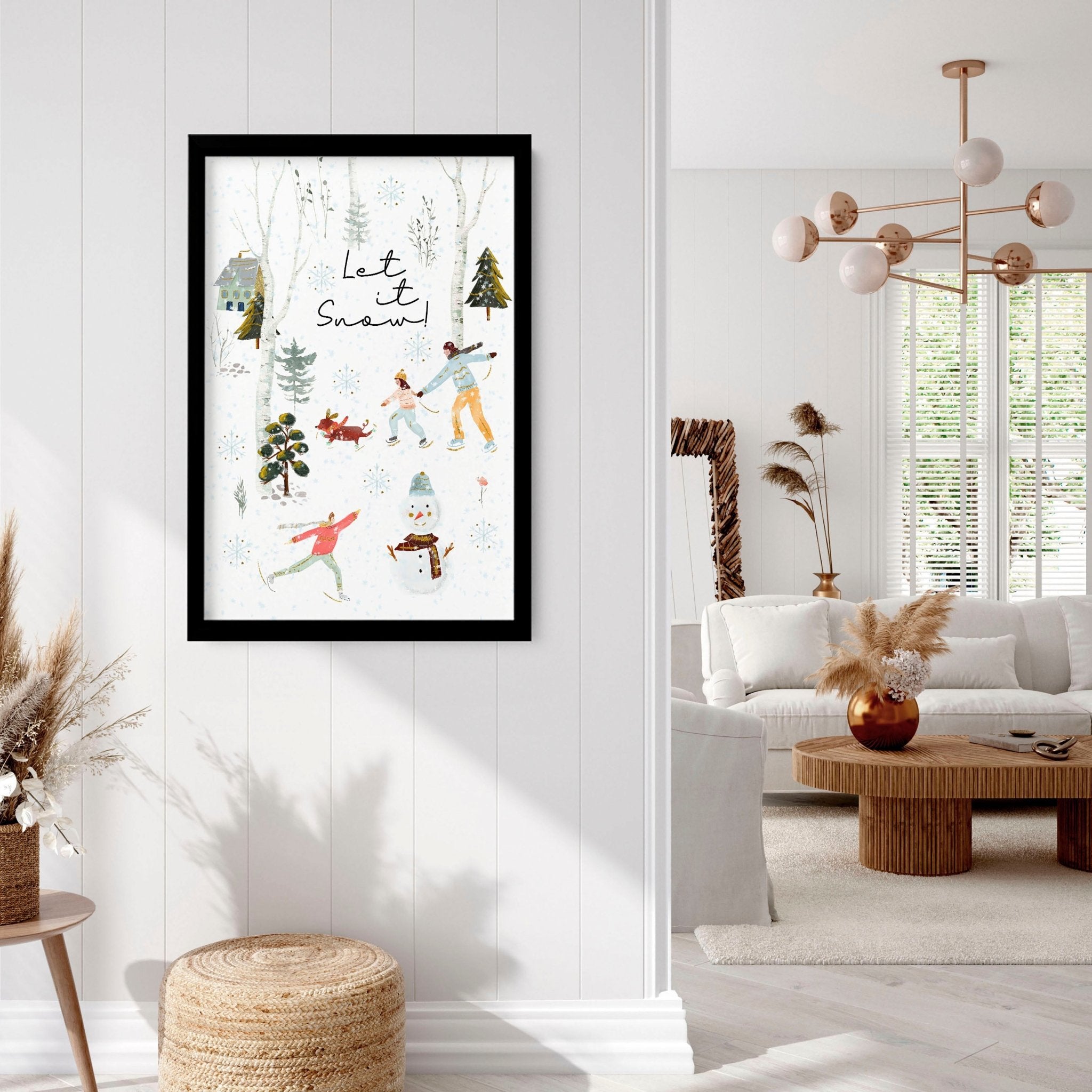 Christmas decor indoor wall art print