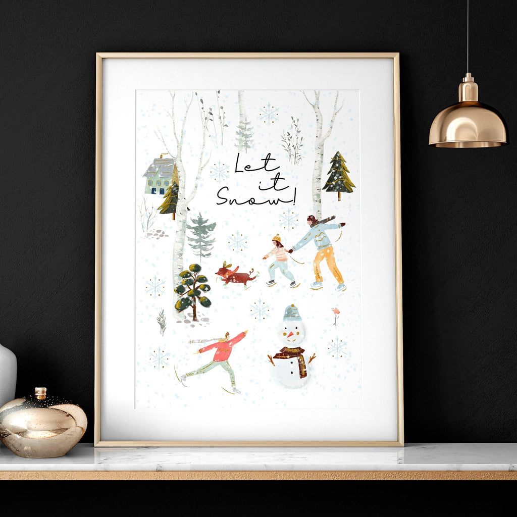 Christmas decor indoor wall art print