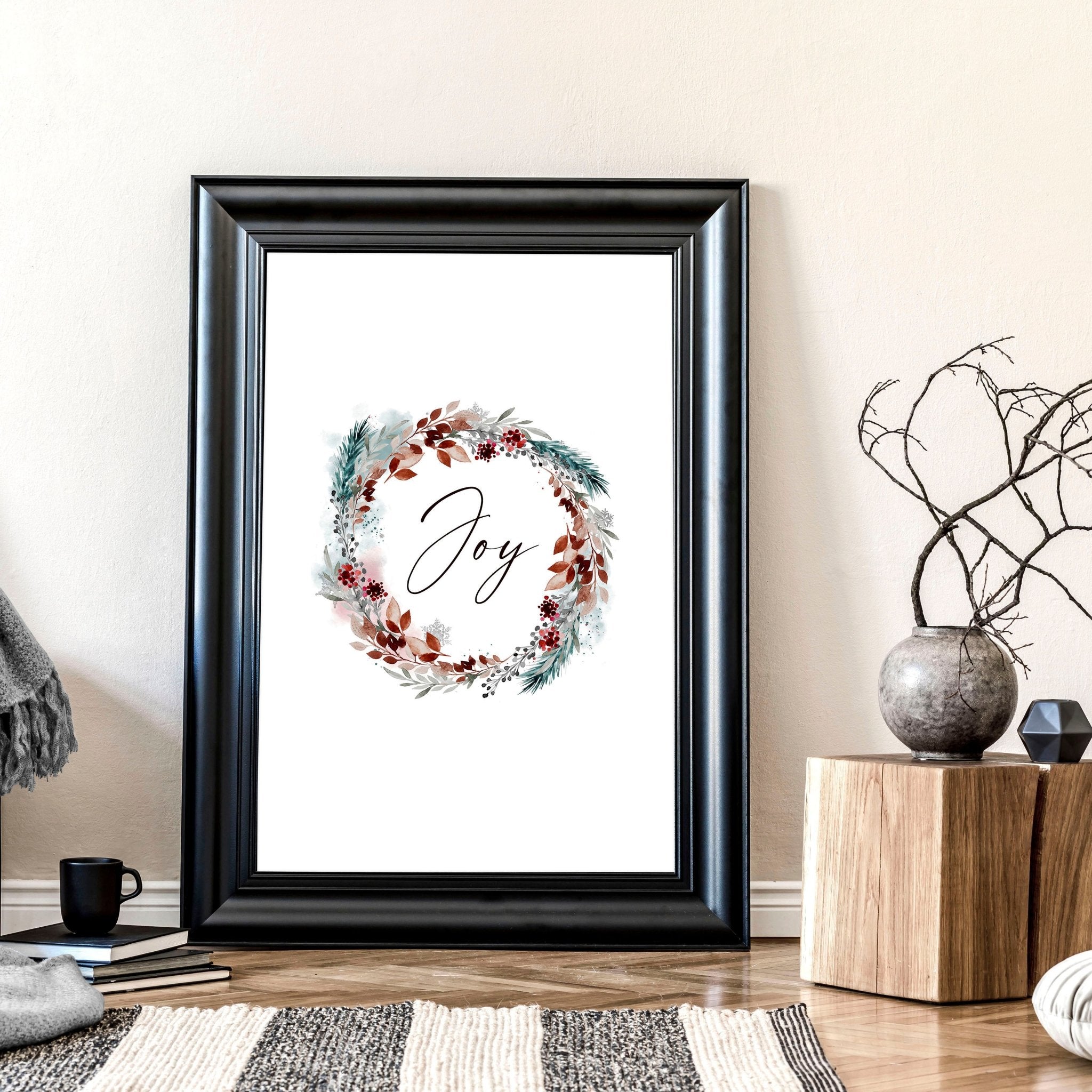 Christmas decor joy | wall art print