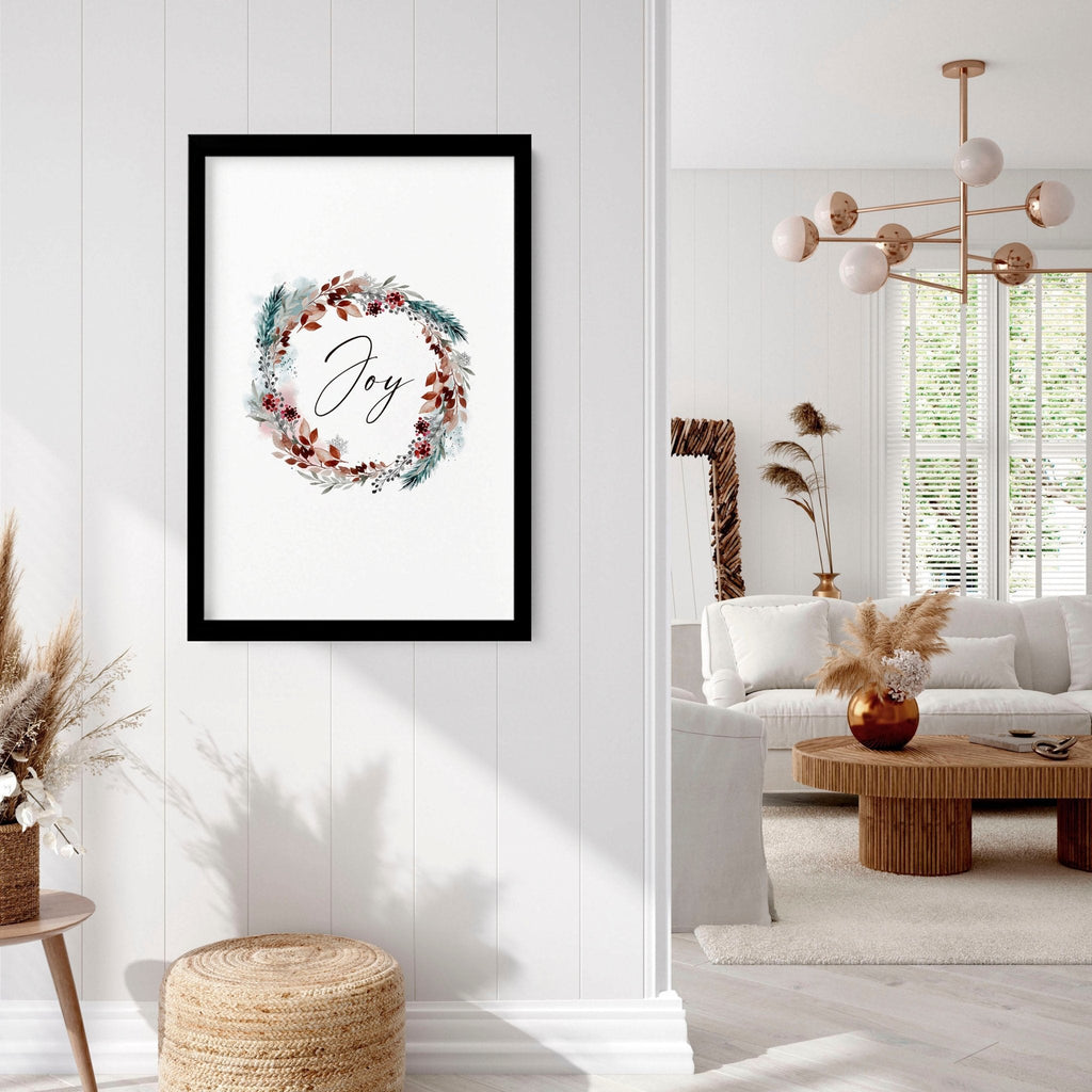 Christmas decor joy | wall art print
