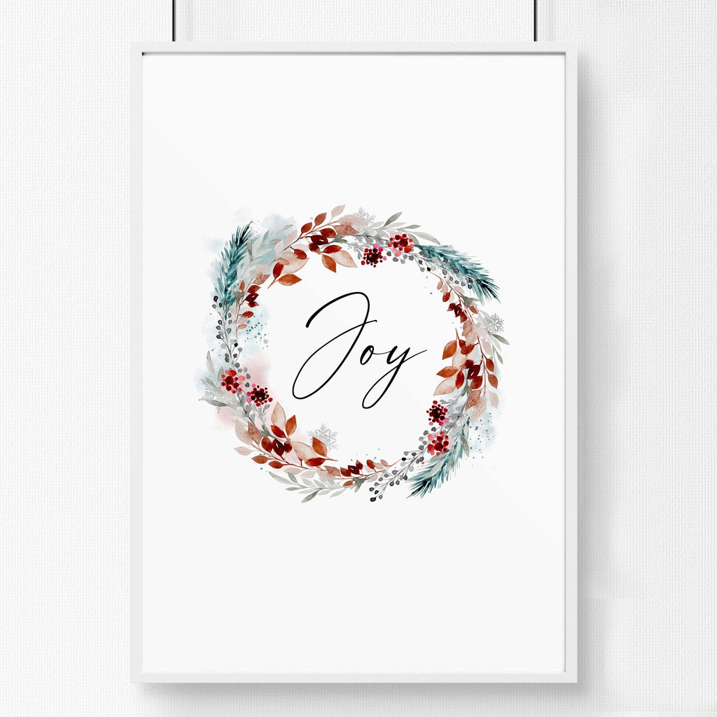 Christmas decor joy | wall art print