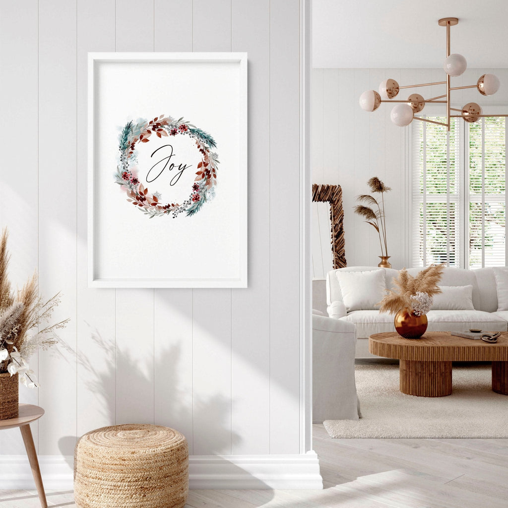 Christmas decor joy | wall art print