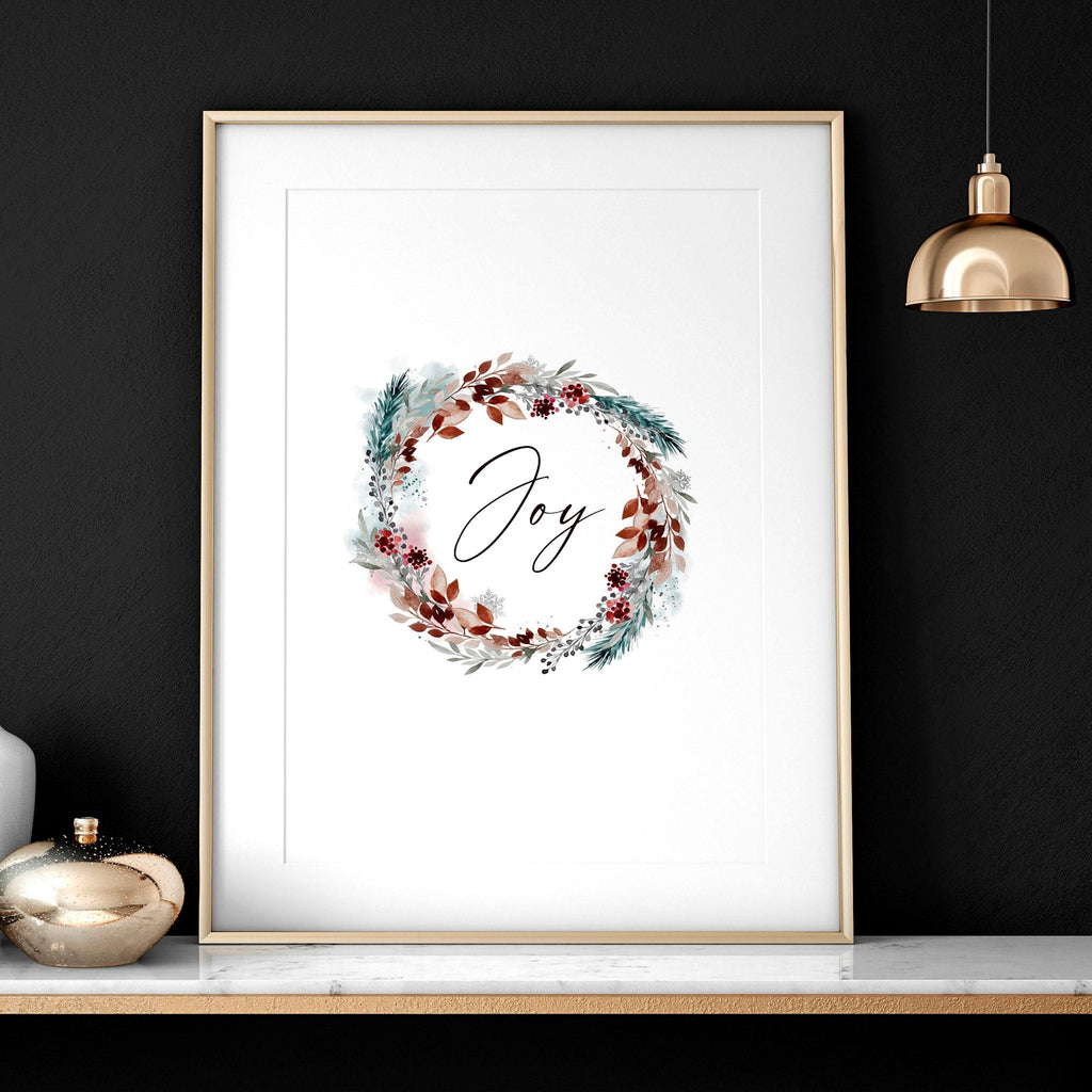 Christmas decor joy | wall art print
