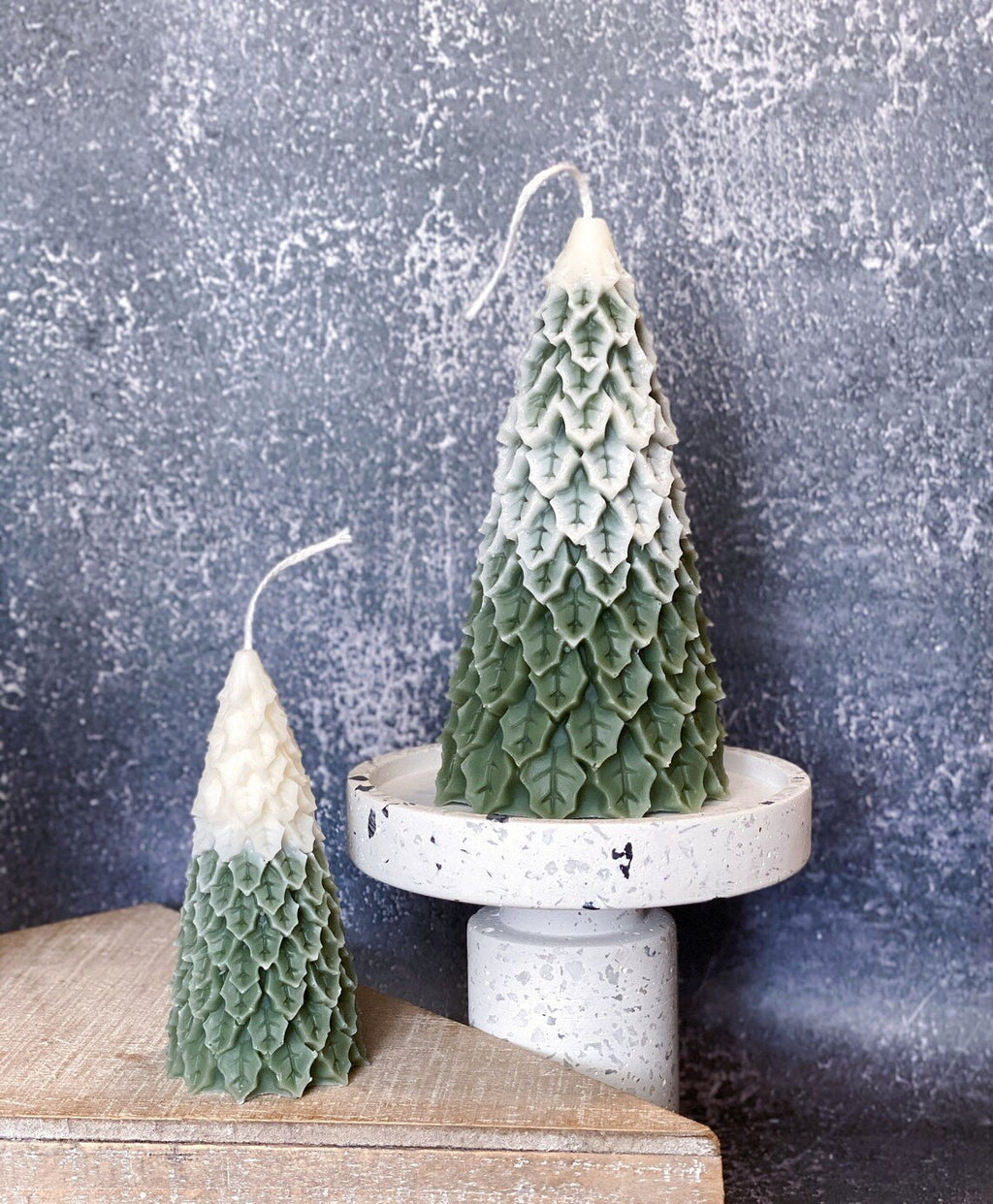 Christmas Pine Tree Candles | Festive Holiday Decor