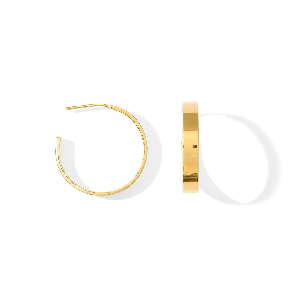 Handcrafted Hoop Earrings - Recycled Material