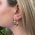 Handcrafted Hoop Earrings - Recycled Material