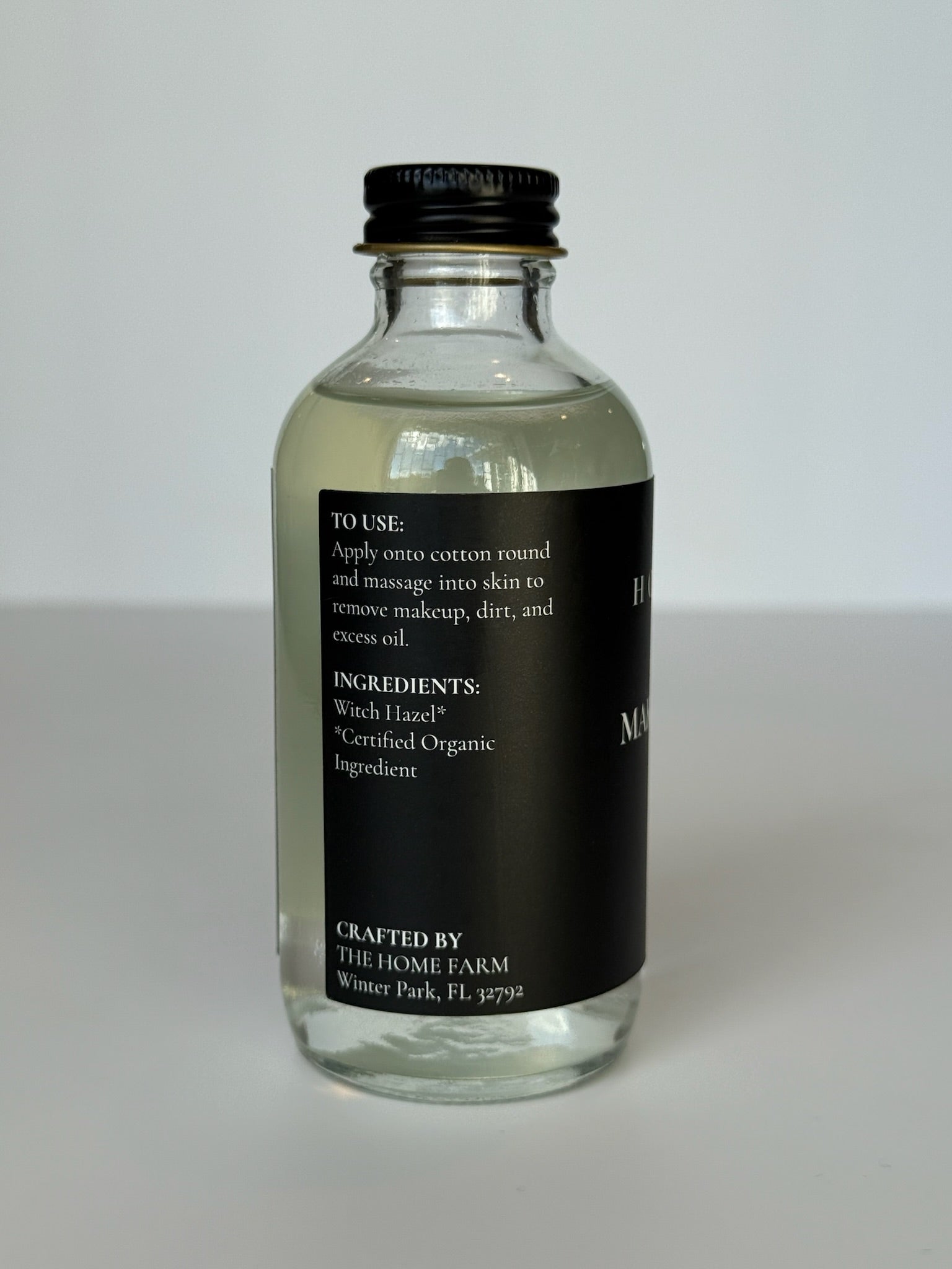 Organic Witch Hazel Makeup Remover & Toner | 100% Certified Organic | Pore-Tightening, Acne-Controlling & pH-Balancing | The Home Farm