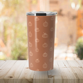 Dark Orange Pumpkin Travel Mug