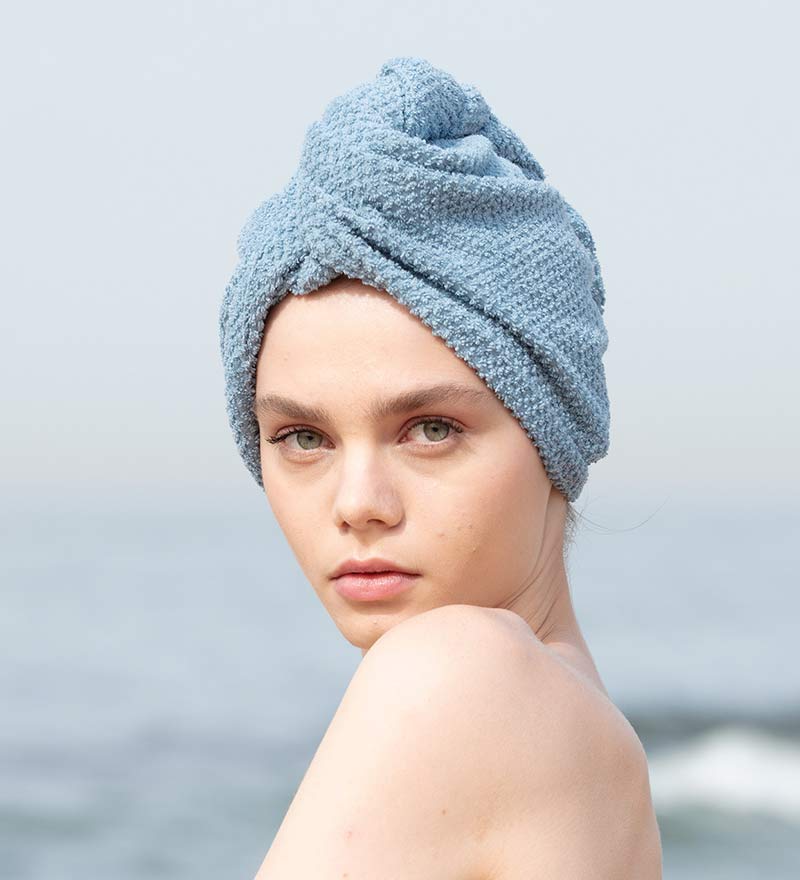 Turkish Cotton Hair Towel Wrap | OEKO-TEX® Certified | Quick-Dry | All Hair Types