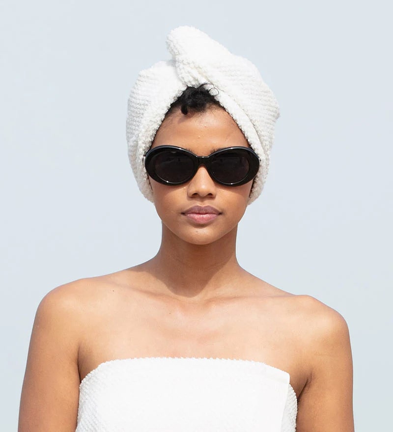 Turkish Cotton Hair Towel Wrap | OEKO-TEX® Certified | Quick-Dry | All Hair Types