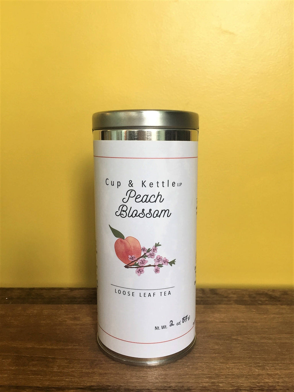 Organic Peach Blossom White Tea – 2 oz Loose Leaf Tin