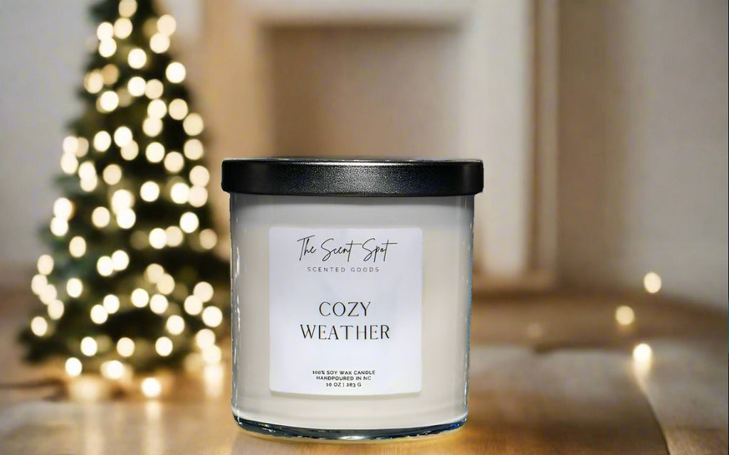 Cozy Weather Candle | 100% Soy Wax | Toxin-Free | Pine, Winterberries & Vanilla Musk | The Scent Spot