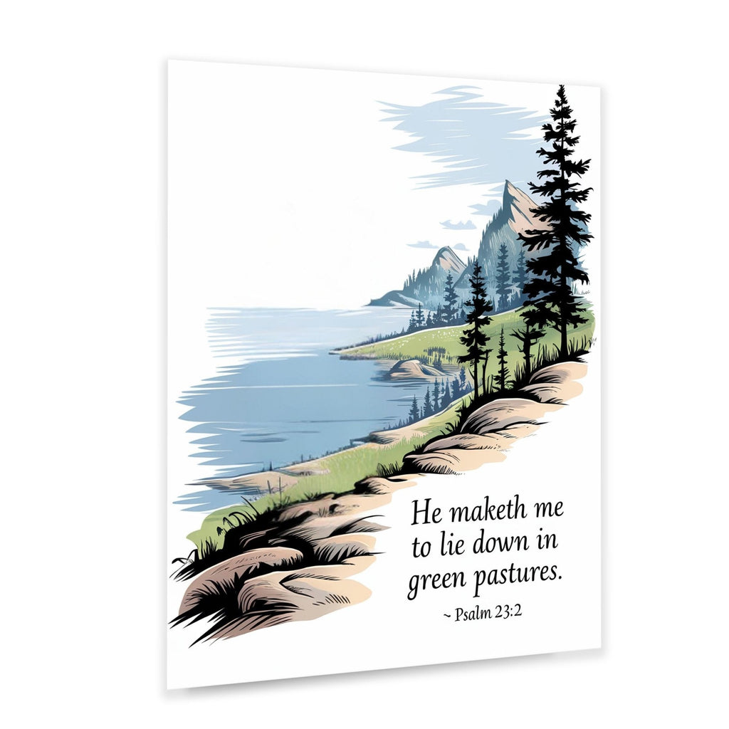Giclee Faith Inspired Tranquil Ocean Horizon Landscape Uplifting