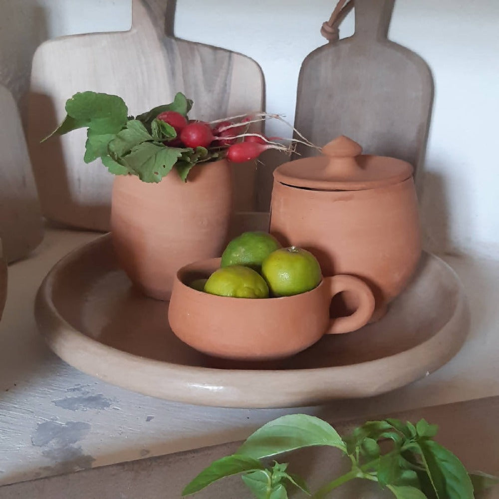 Handcrafted Terracotta Kitchen Collection | Pots & Pitcher | By Alcantara-Frederic