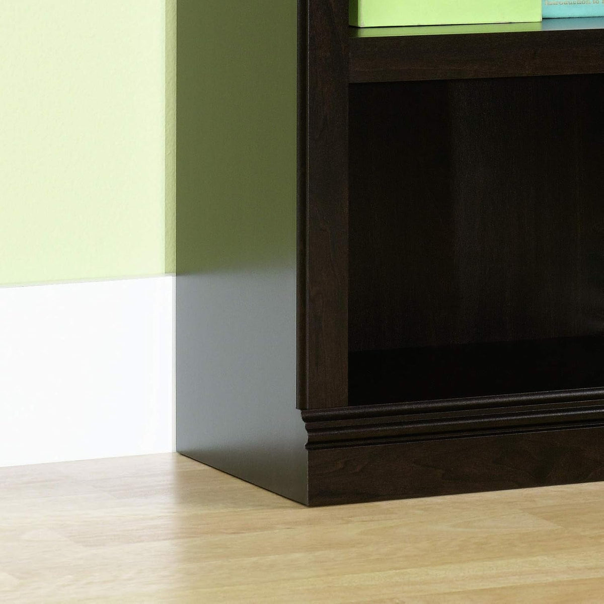 Three Shelf Bookcase In Jamocha Wood Finish 35.28In L 13.23In W