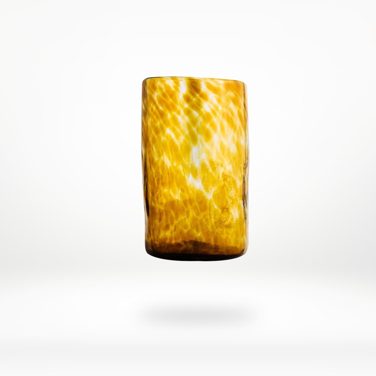 Large Tumbler | Set of 6 | Hand-Blown Recycled Glass | Oaxaca Mexico | 12 oz | Smoke | Clear | Amber | Powered by People