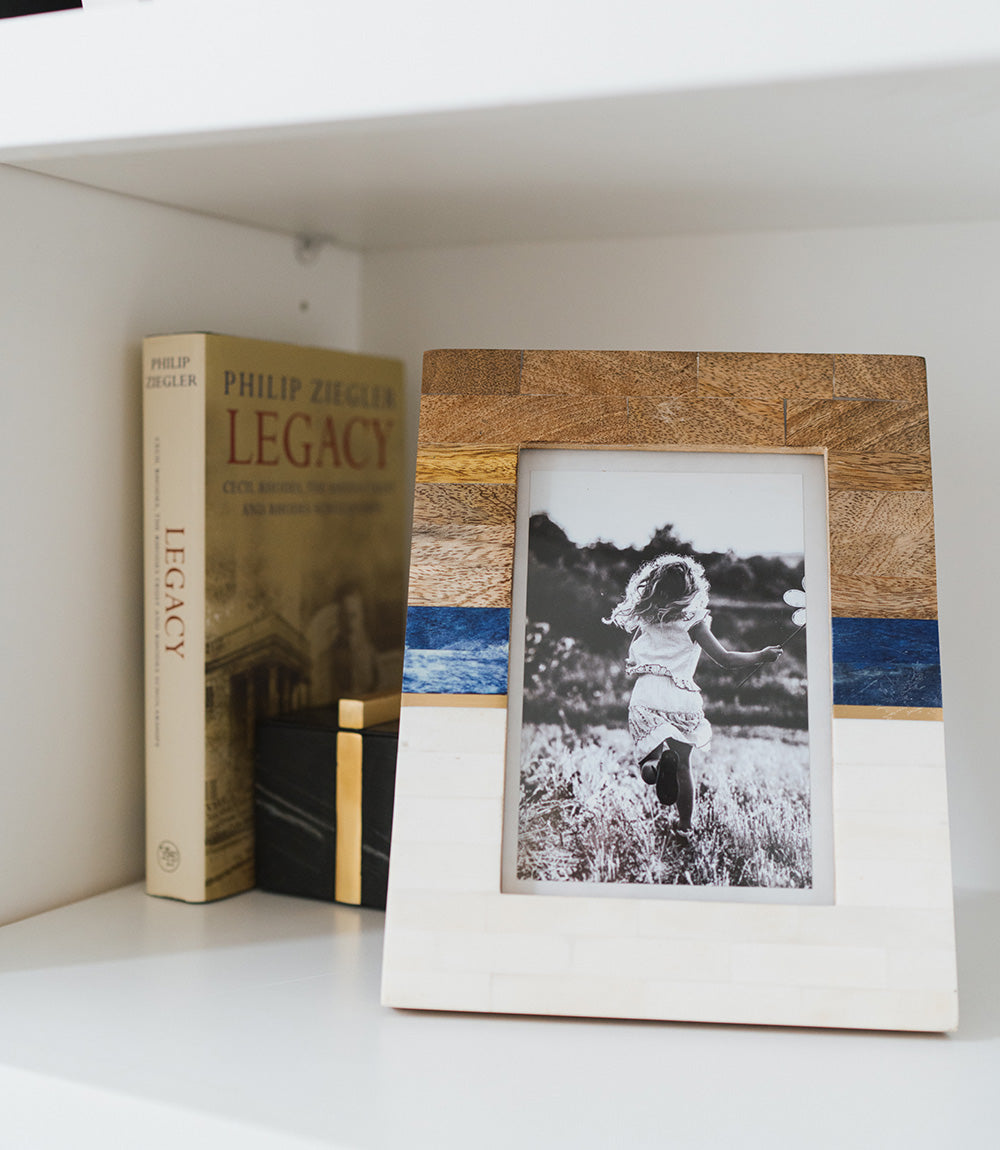 Picture Frame – Camel Bone, Mango Wood & Brass