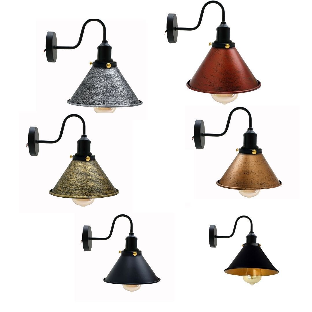 Wall Sconces Indoor E27 Swan Neck Vintage Industrial ~3388