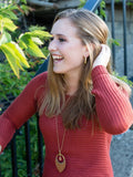 Faux Hoop Earrings – Lightweight Fair Trade | Brass or Silver