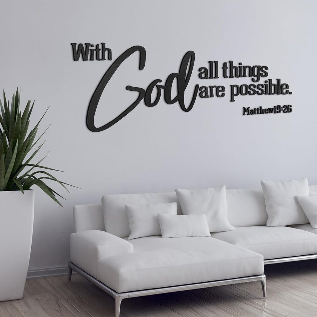 3D Wooden Bible Verse Wall Art Letters