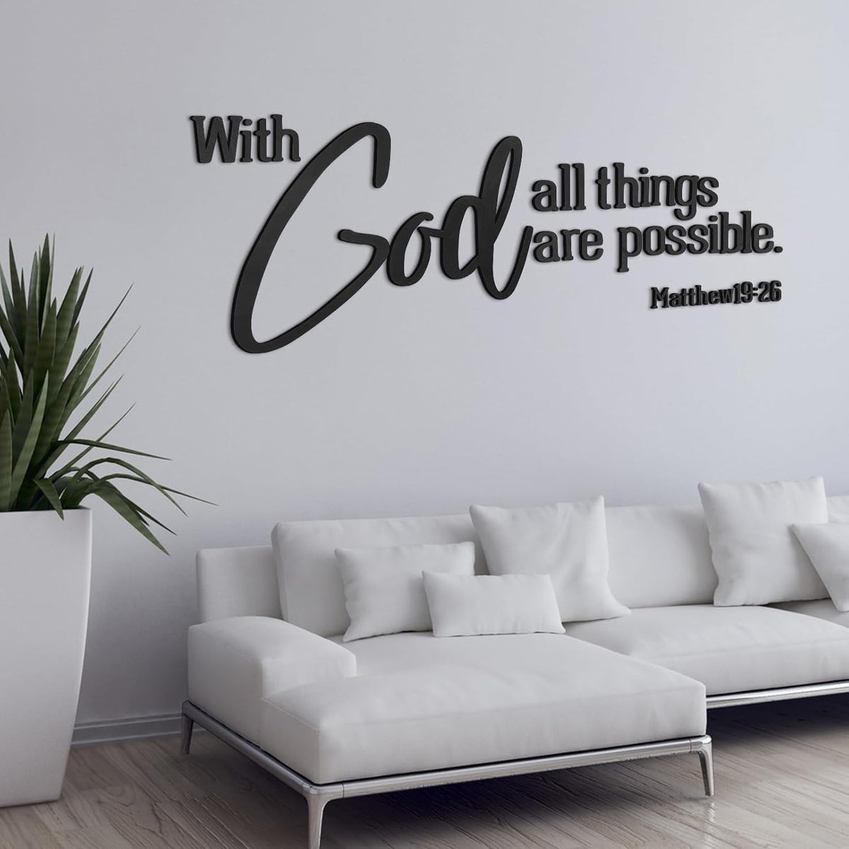 3D Wooden Bible Verse Wall Art Letters