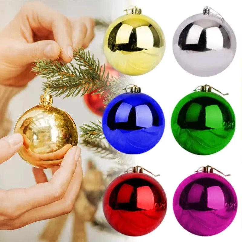 Shiny Electroplated Christmas Ornament – 10cm Shatterproof Bauble