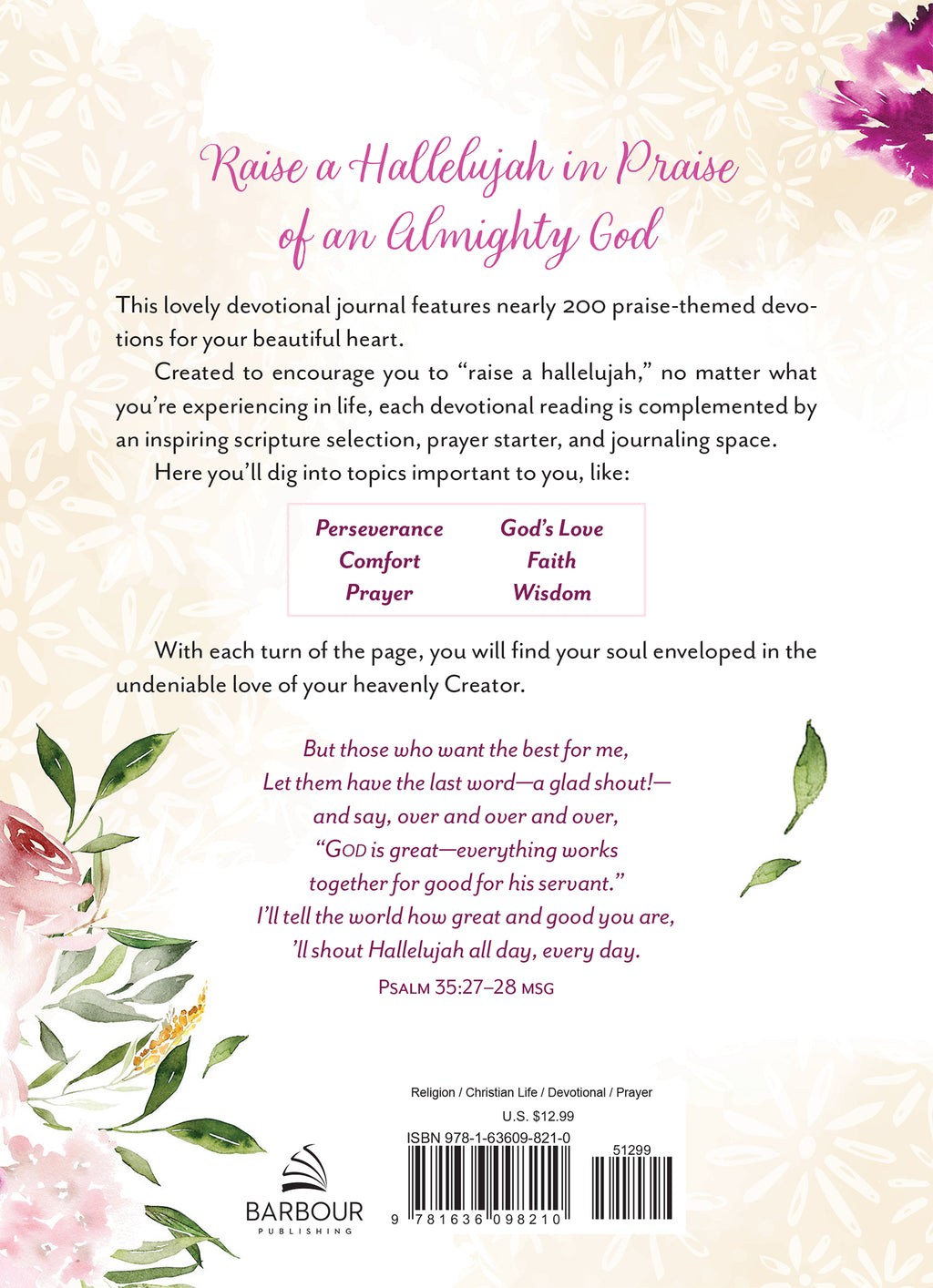 Raise a Hallelujah Prayer and Praise Journal