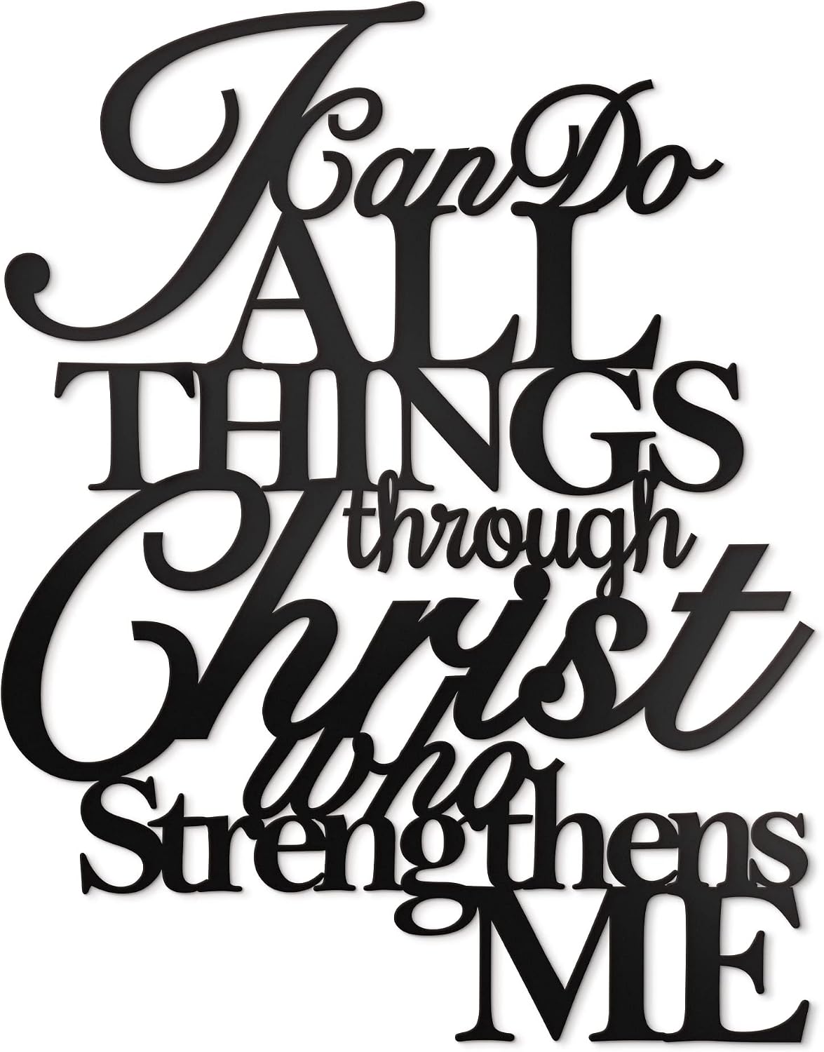 17" x 13" Christian Scripture Metal Wall Art