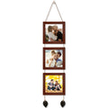 Set of 3 Square Wall Frames | 5x5 Brown