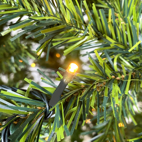 7.5ft Pre-Lit Artificial Fir Christmas Tree | 350 LED Warm Lights | 1250 Tips