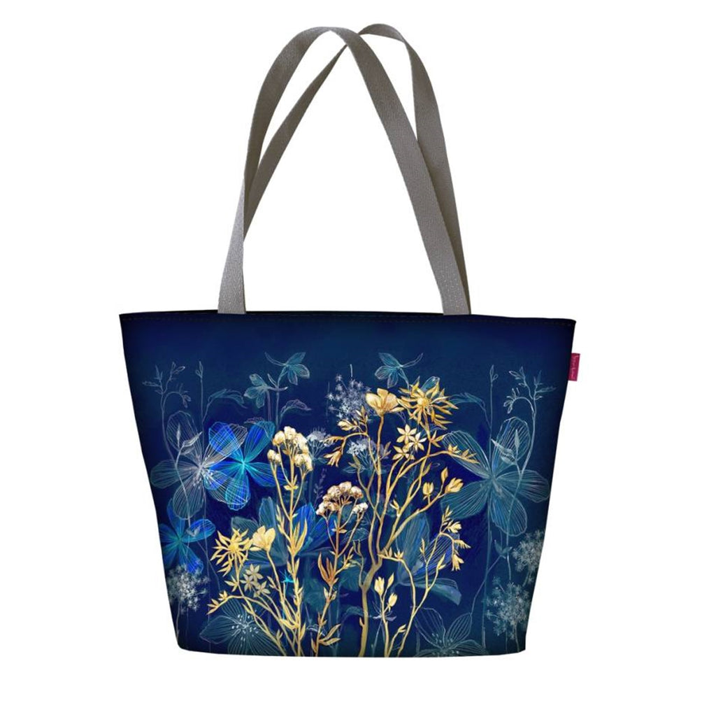 Midnight Shoulder Bag In Canvas Holiday Line Bertoni