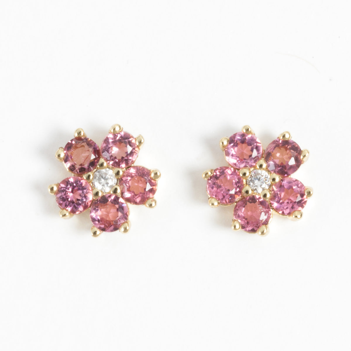 Blossom Earrings- Pink Tourmaline