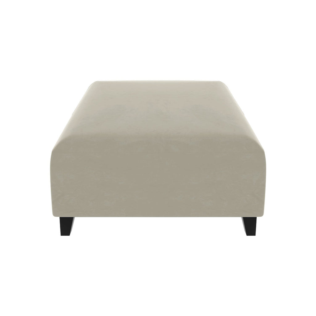 Ottoman SOFA  C Beige with black foot Furniture Modern Accent Chair
