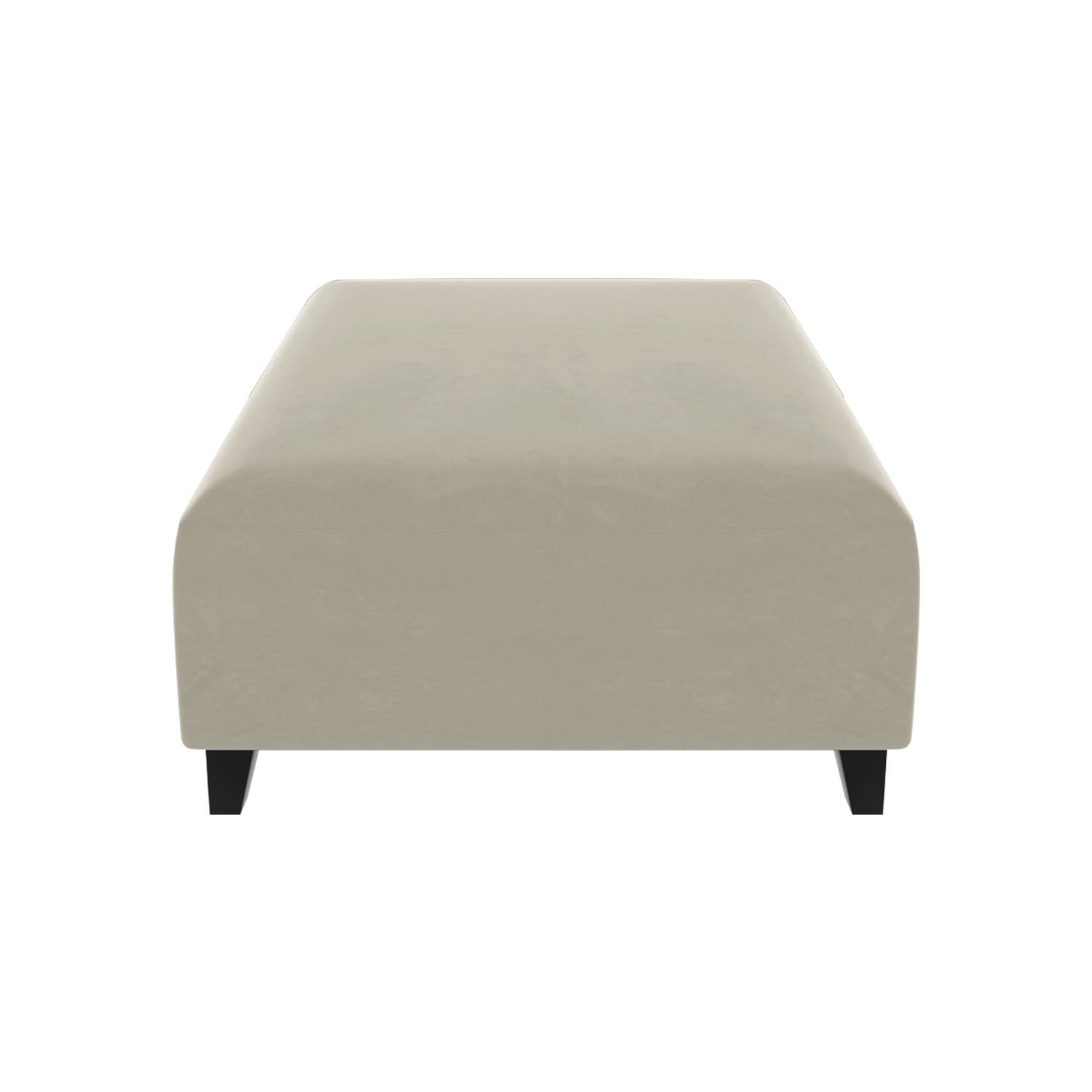 Ottoman SOFA  C Beige with black foot Furniture Modern Accent Chair